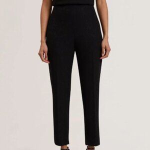 Ted Baker Women's Black High Rise Slim Fit Office Pants Trousers Size 3 (US 12)